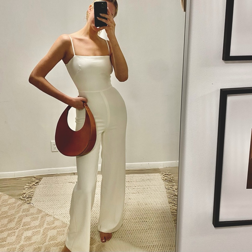 White jumpsuit SOLD OUT long length dressy